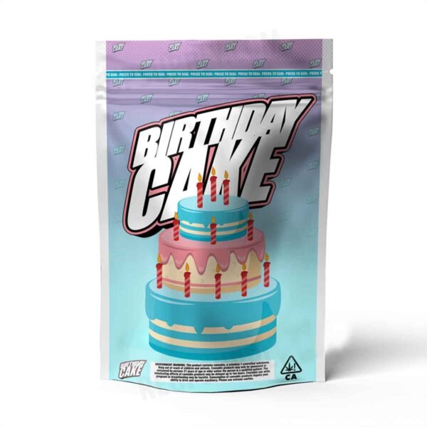 Birthday Cake Mylar Packaging