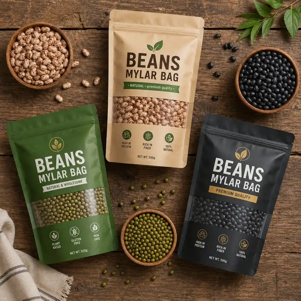Beans Mylar Bag Packaging