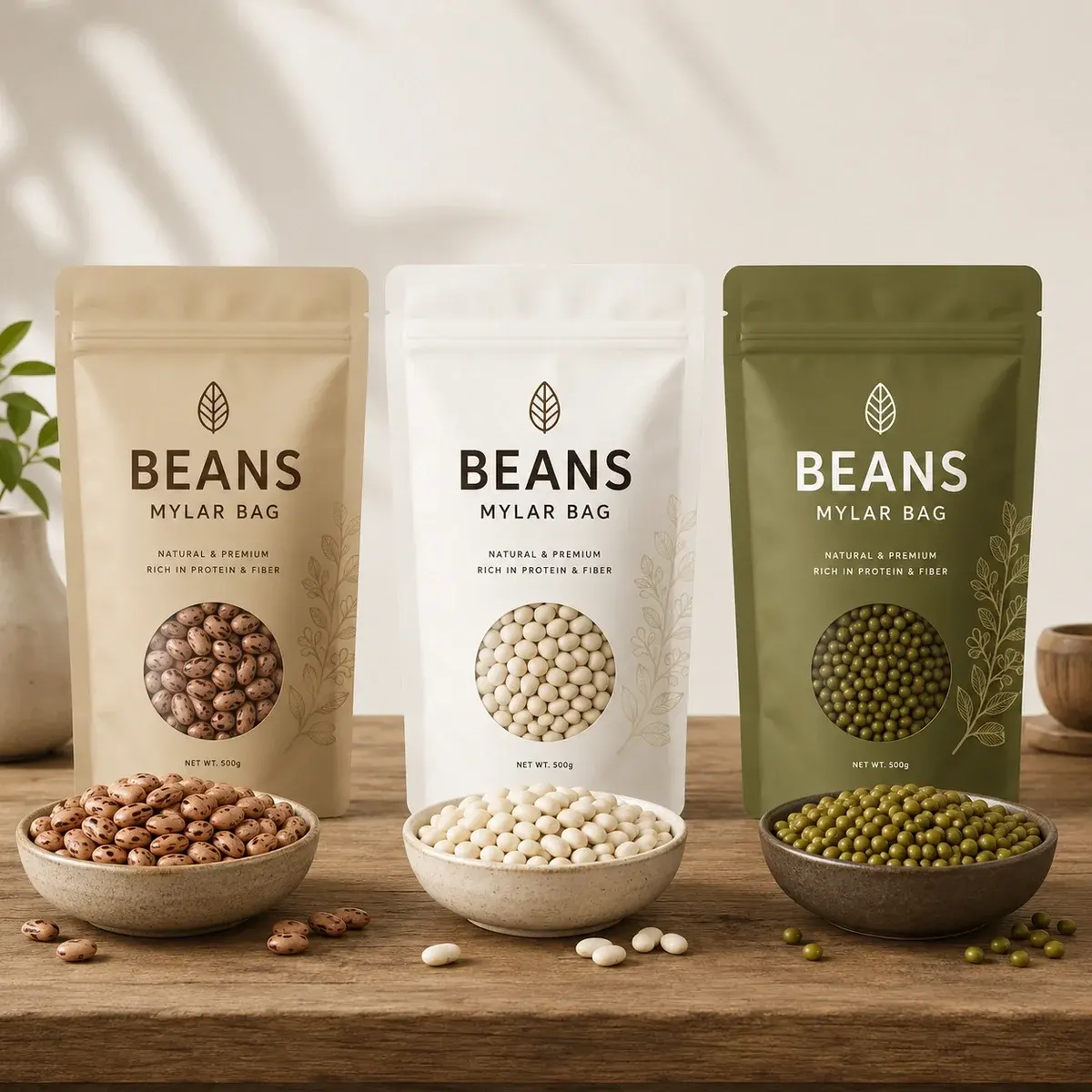 Custom Beans Mylar Bag
