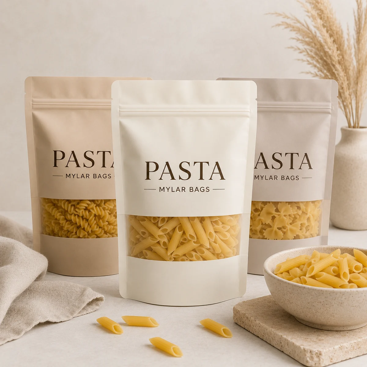 Custom Pasta Mylar Bags