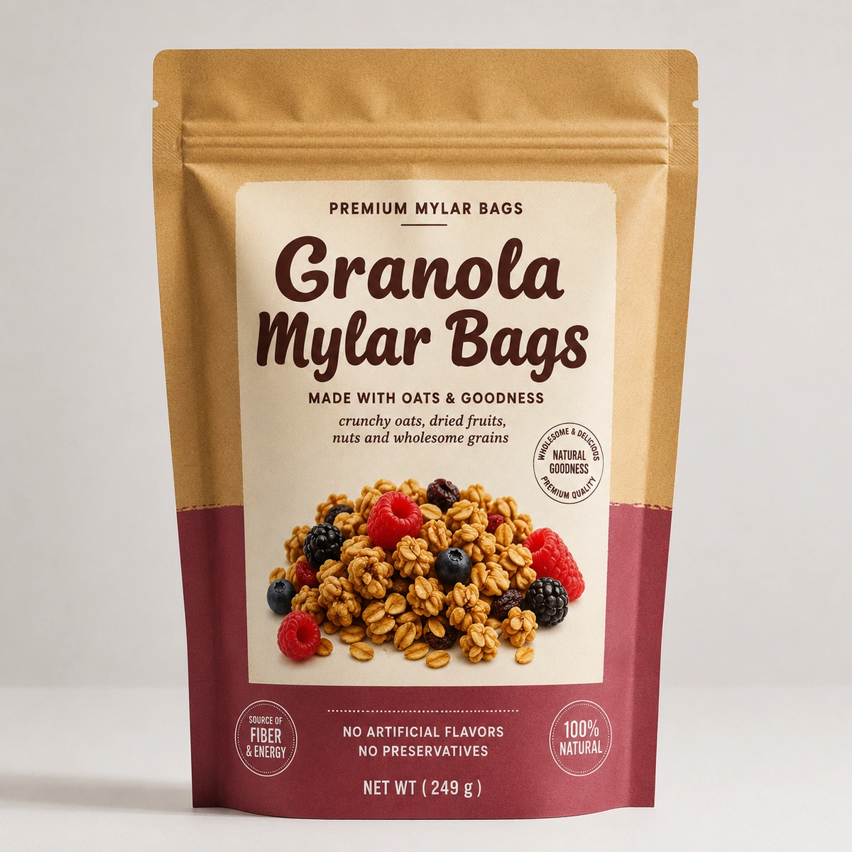 Granola Mylar Bags Packaging
