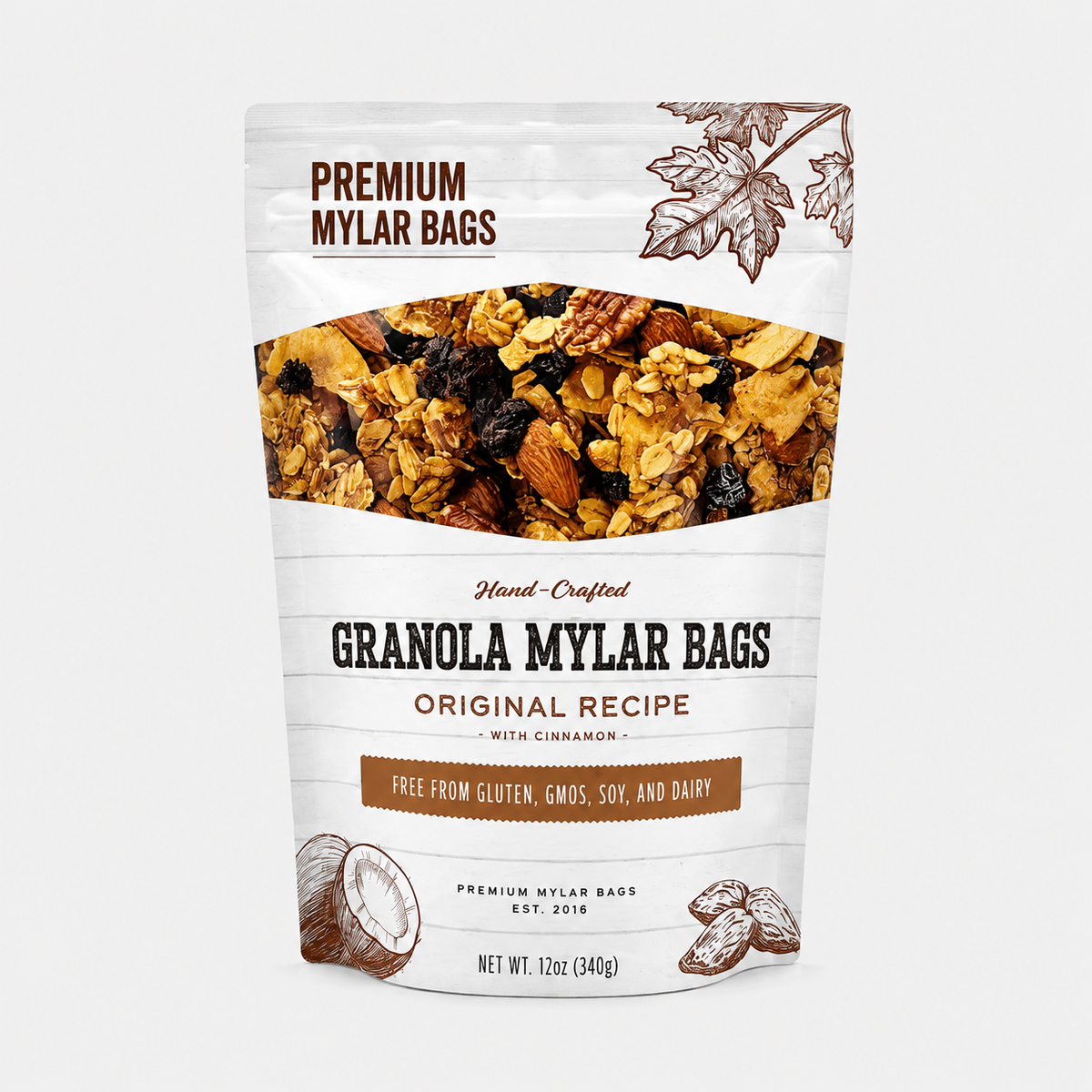 Granola Mylar Bags Wholesale