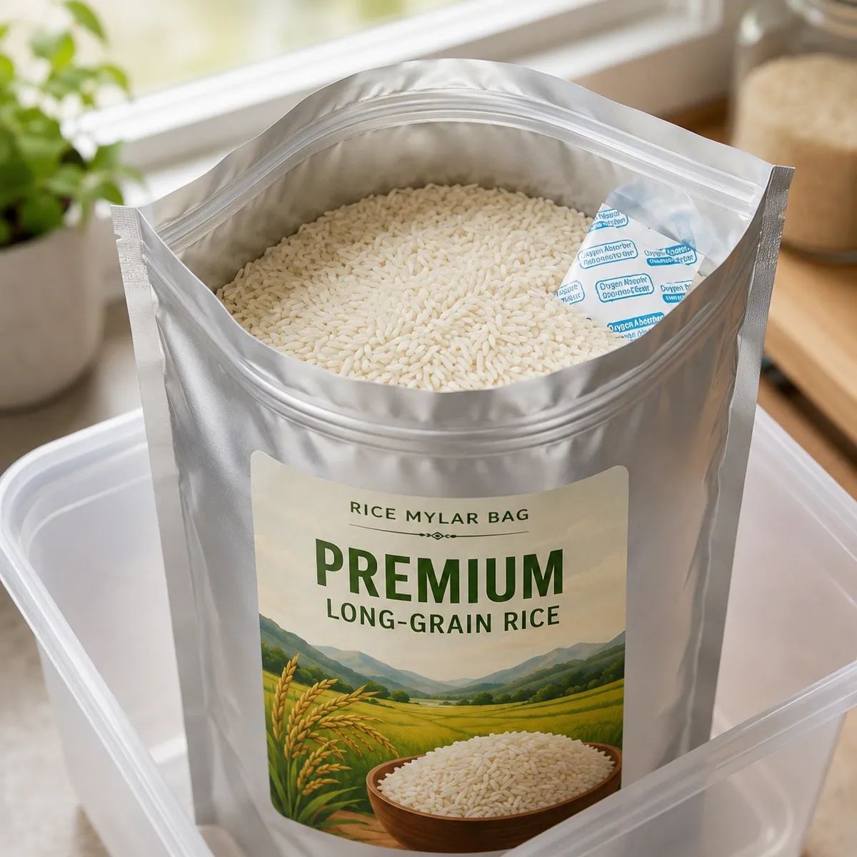Rice Mylar Bags Packaging